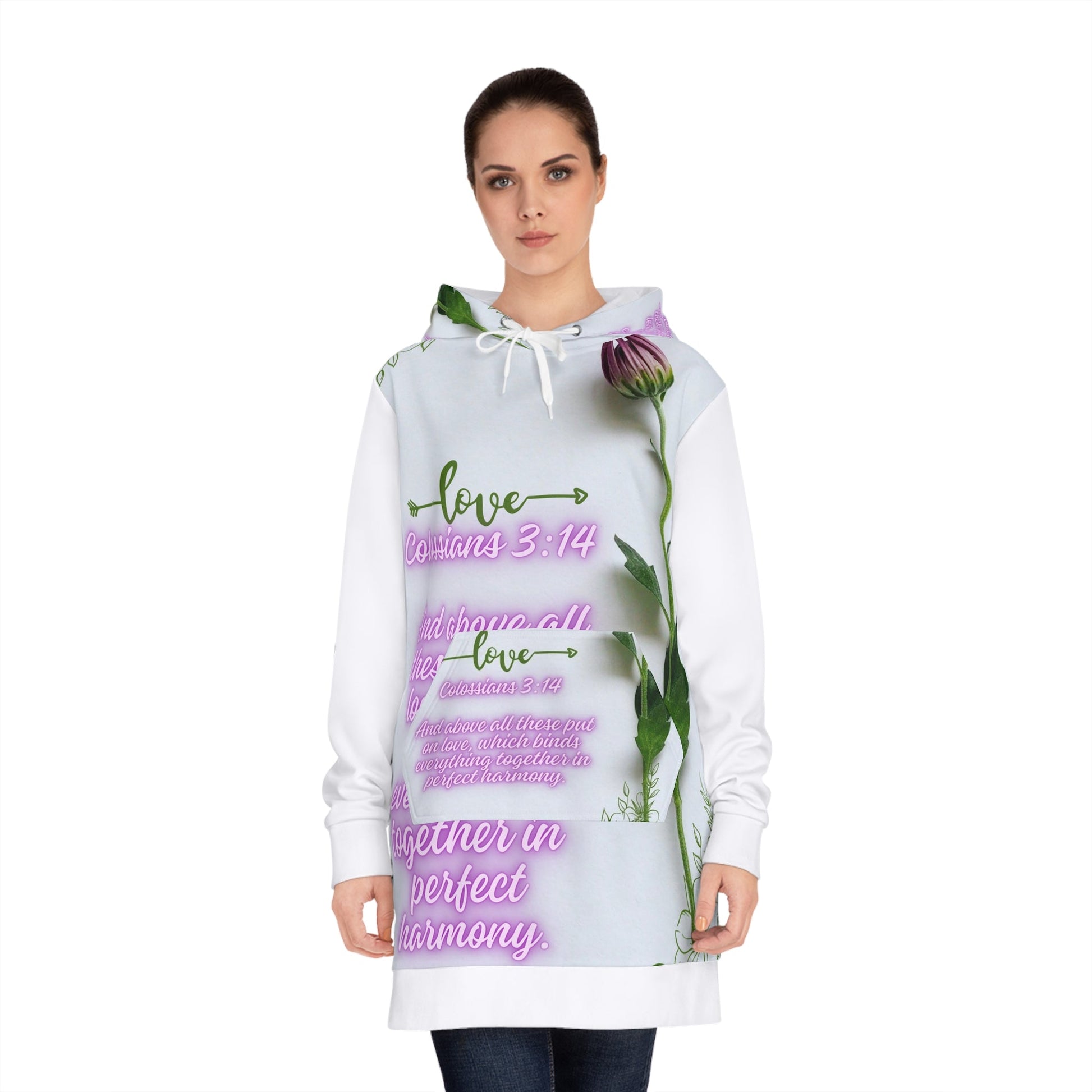 Love Hoodie Dress –