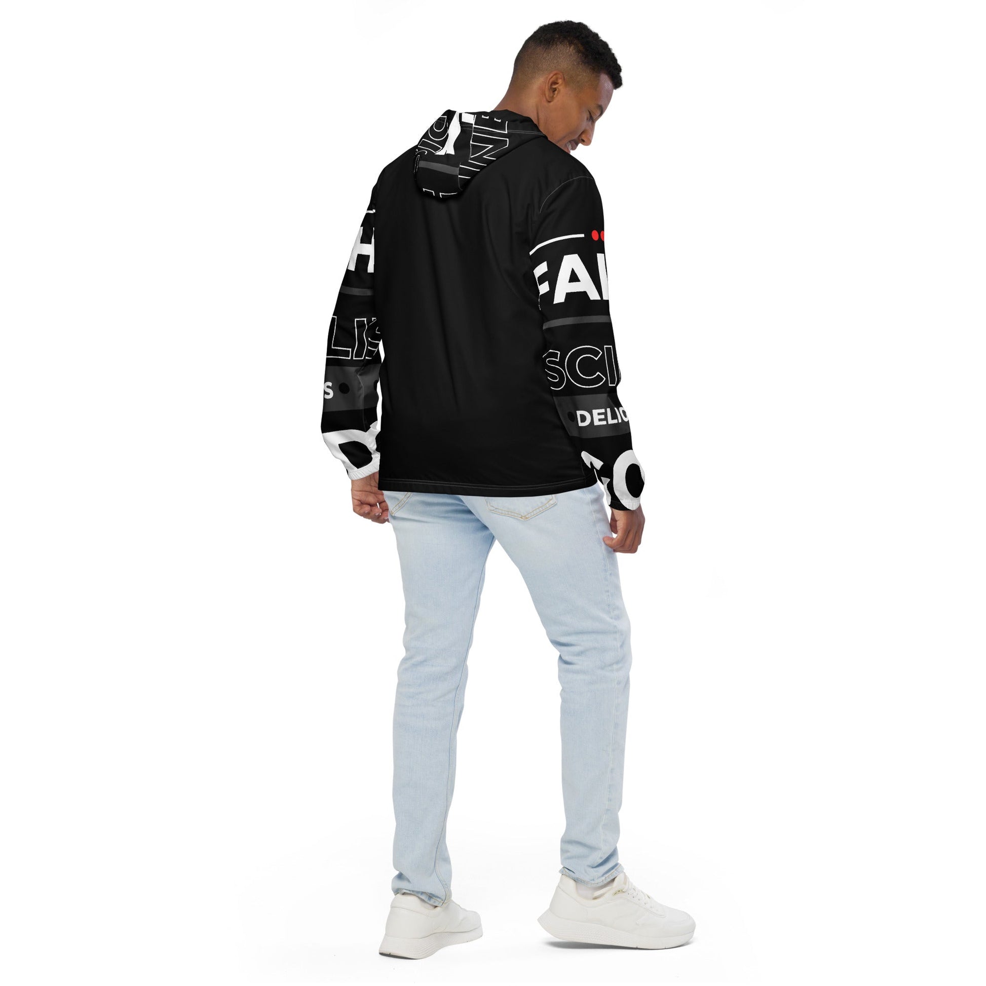 Faith delights God Men’s windbreaker jacket